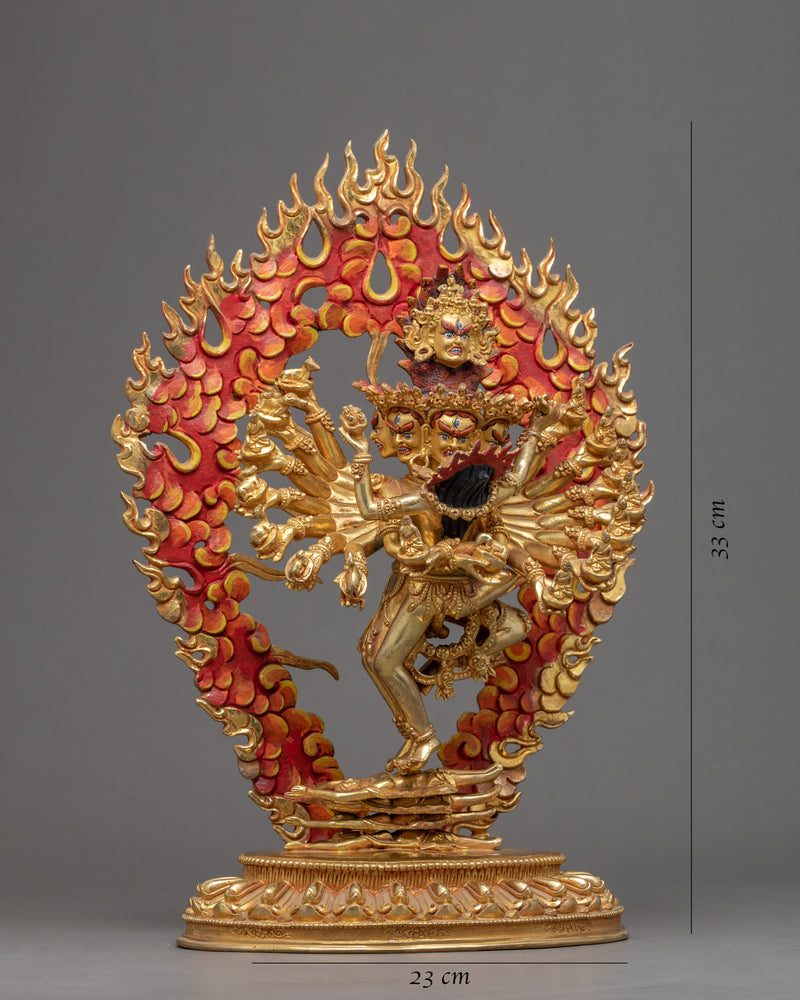 Hevajra Statue | Traditionally Crafted with his Consort