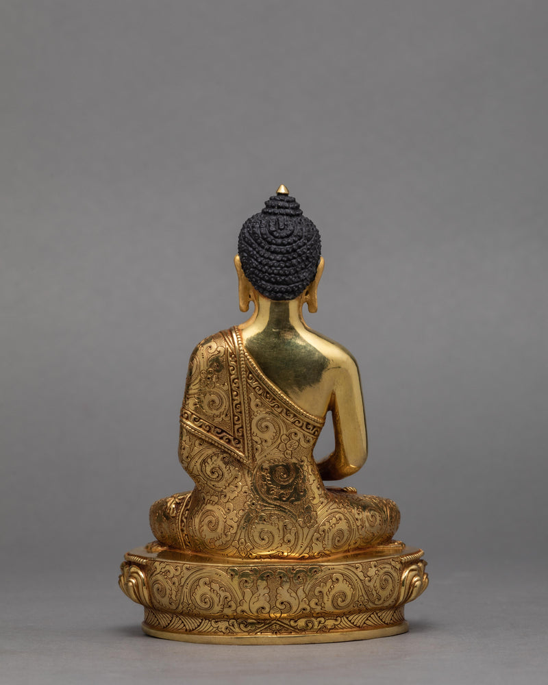 Amitabha Buddha Statue | Hand-made Gilded in 24K Gold | Buddha Statue