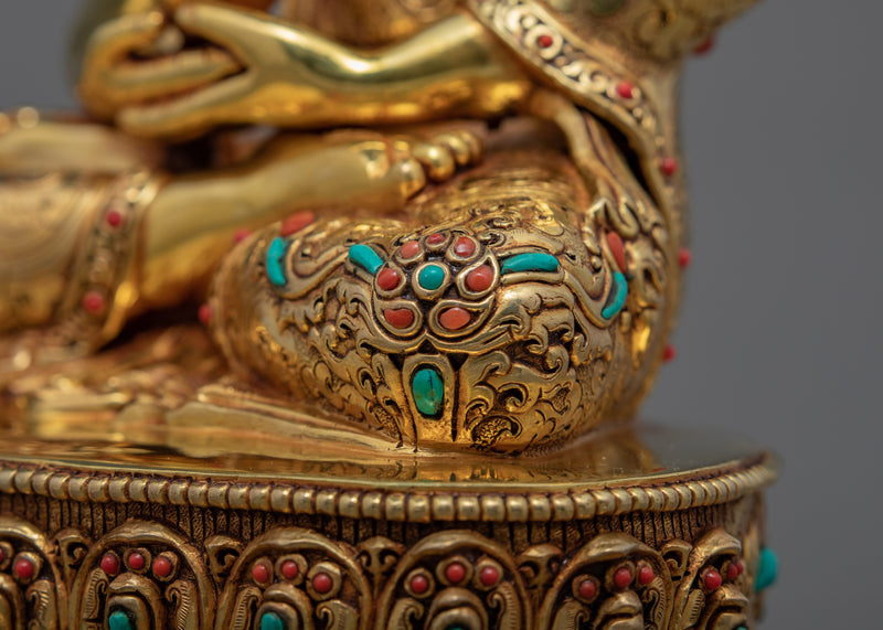 Dhyani Amitabha Buddha | Traditionally Hand Made Tibetan Statue