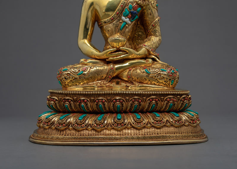 Dhyani Amitabha Buddha | Traditionally Hand Made Tibetan Statue