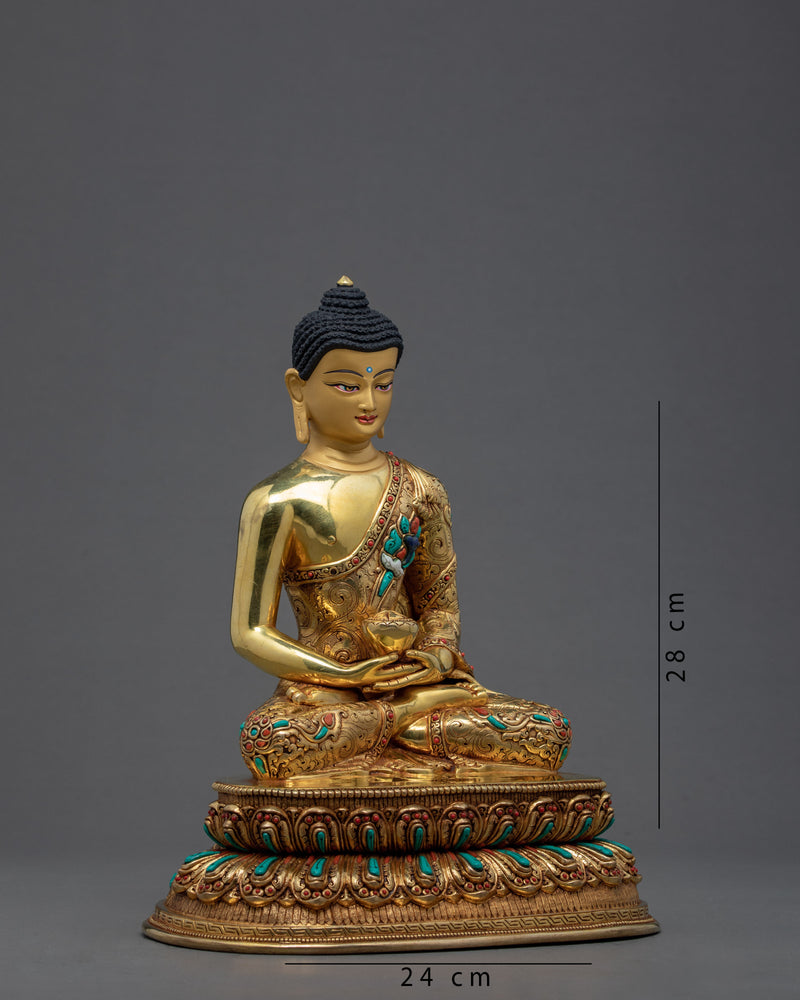 Dhyani Amitabha Buddha | Traditionally Hand Made Tibetan Statue