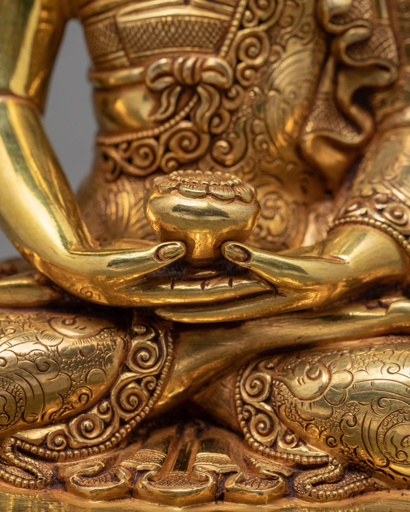 Amitabha Buddha Statue | 24K Gold Gilded