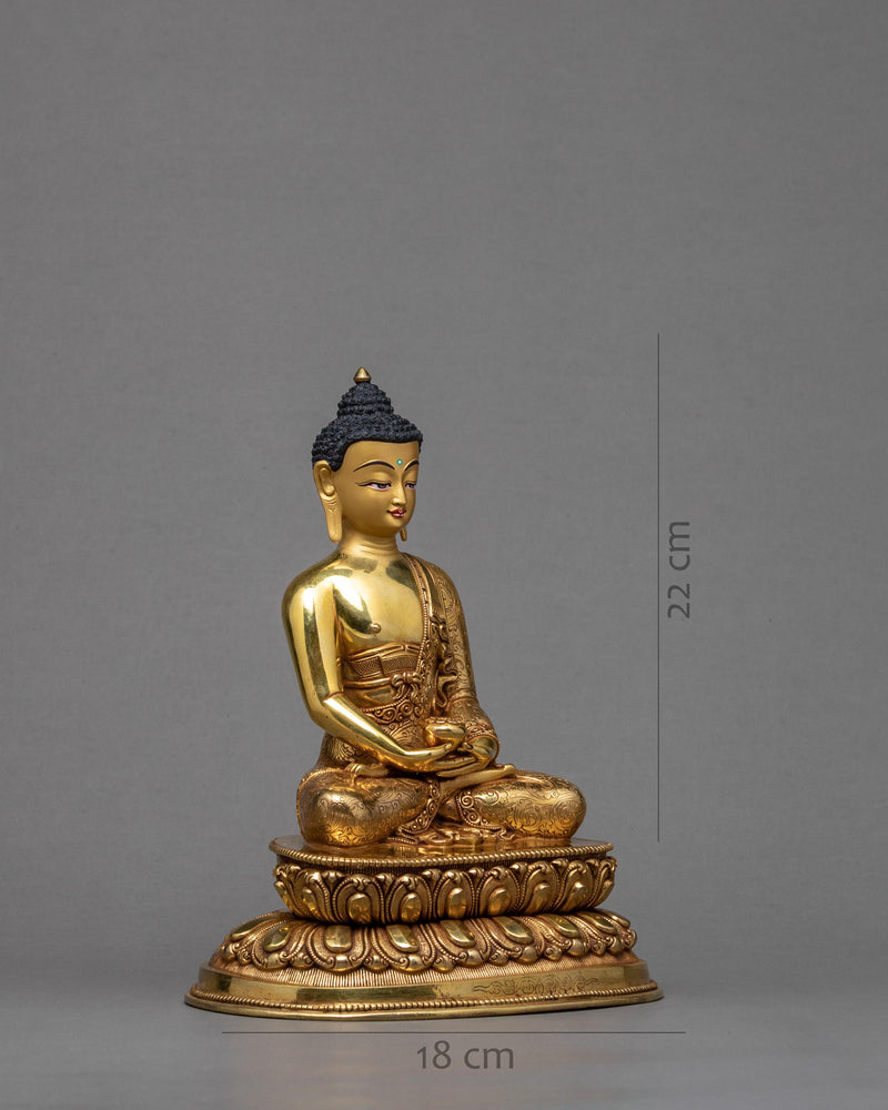 Amitabha Buddha Statue | 24K Gold Gilded