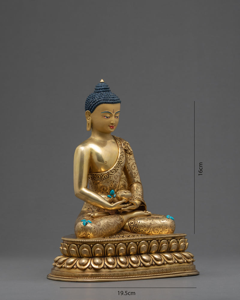 Amitabha Buddha | Handmade Buddhist Deity Sculpture | Tibetan Art Statue