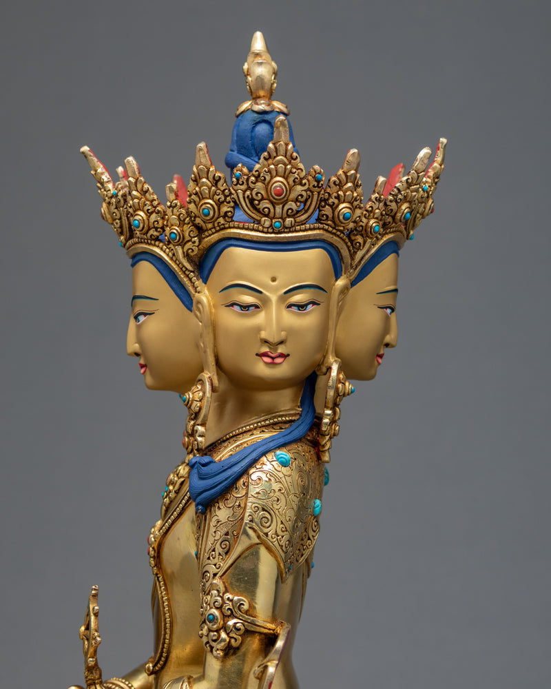 Vairocana Buddha Statue | Traditional Tibet Art