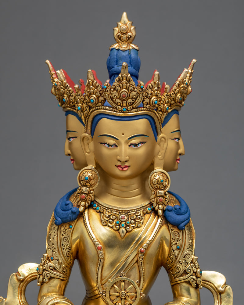 Vairocana Buddha Statue | Traditional Tibet Art