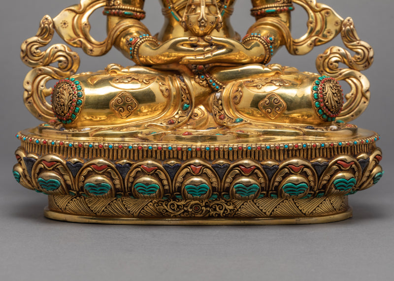 Amitayus Buddha Statue | Gilded in 24K Gold | Himalayan Art