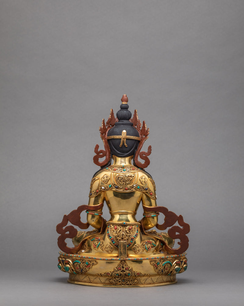 Amitayus Buddha Statue | Gilded in 24K Gold | Himalayan Art