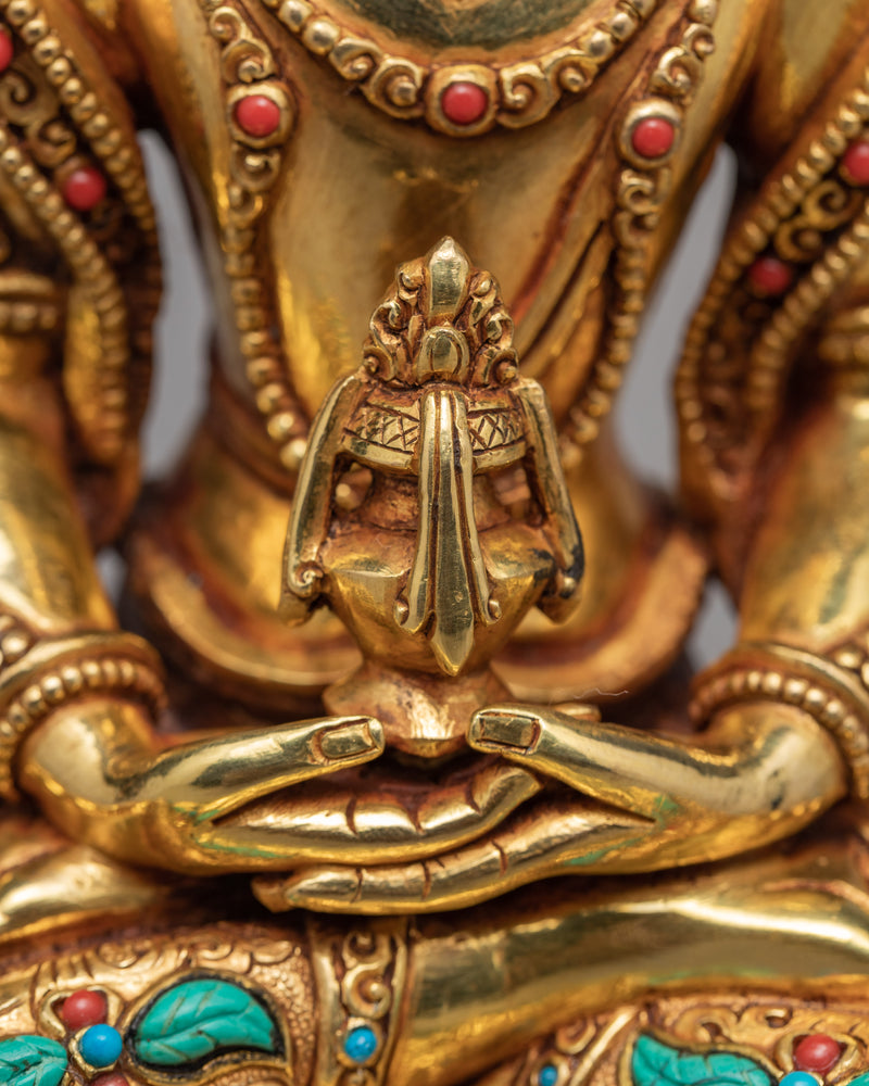 Amitayus Buddha Sculpture | Handmade Buddhist Statue