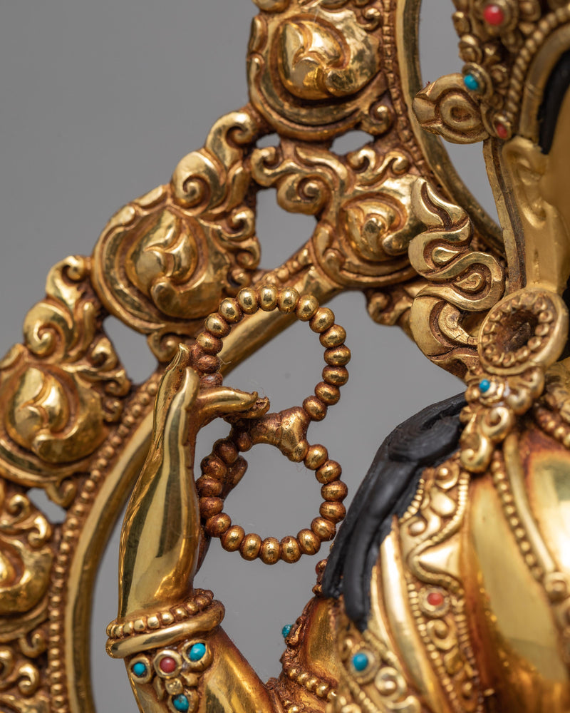 Avalokiteshvara Statue| Purely Gold Gilded Statue | Chenrezig Statue