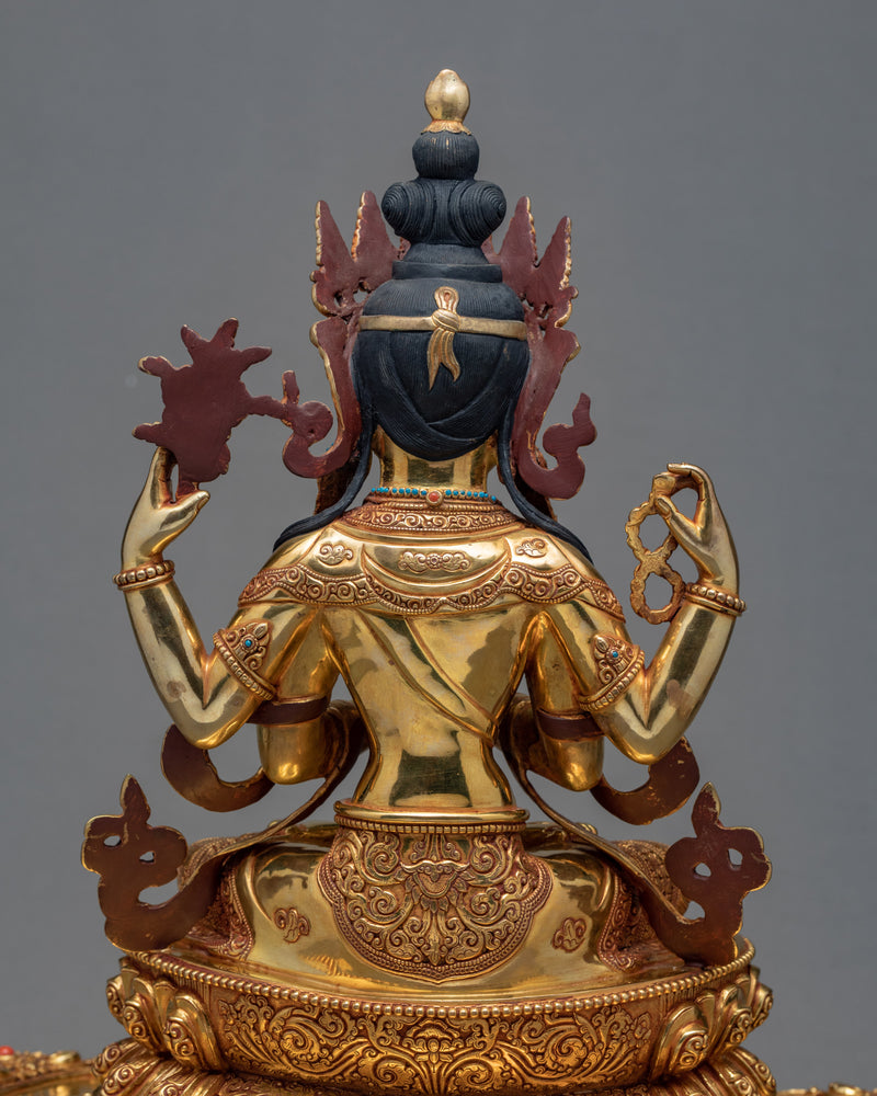 4 Armed Chenrezig Statue | Himalayan Buddhist Art