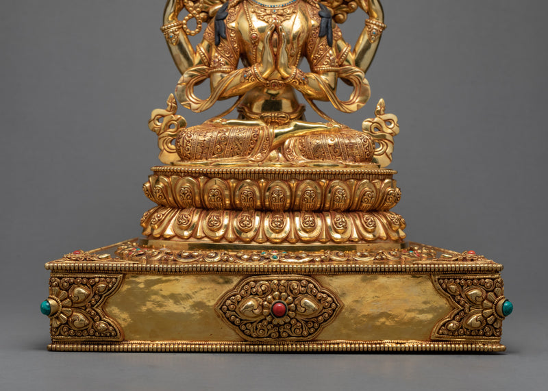 4 Armed Chenrezig Statue | Himalayan Buddhist Art