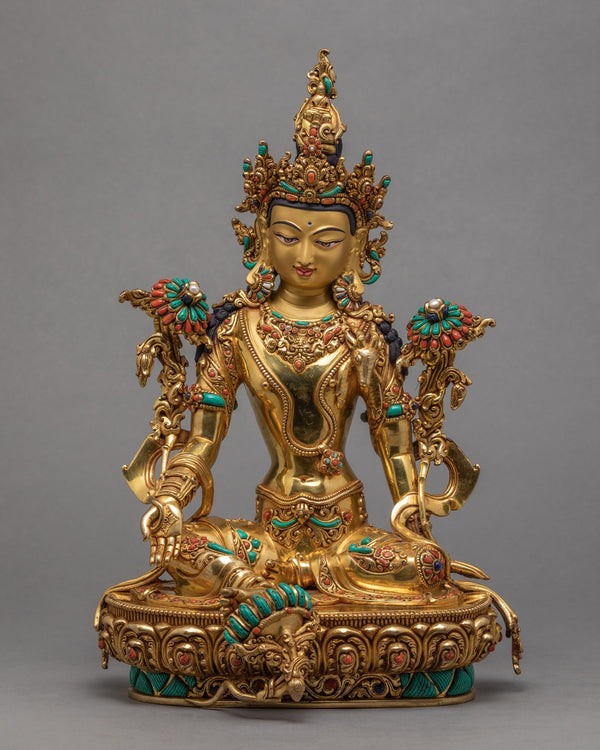 Green Tara Statue