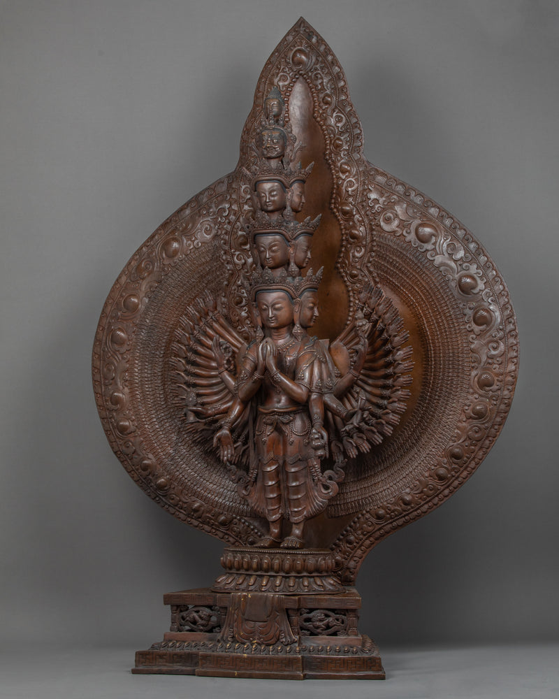 1000 Armed Avalokiteshvara | Traditional Himalayan Art of Nepal