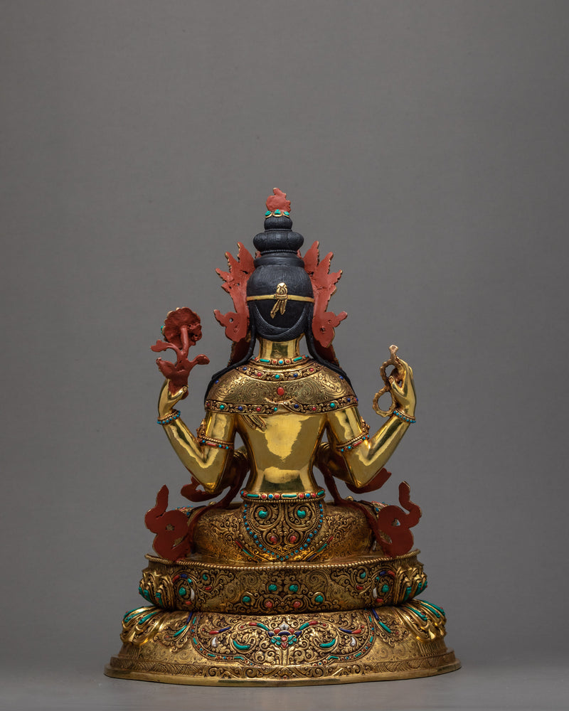 Boddhisattva Statue Set | Traditional Buddhist Art | Vajrasattva statue with Bodhisattvas