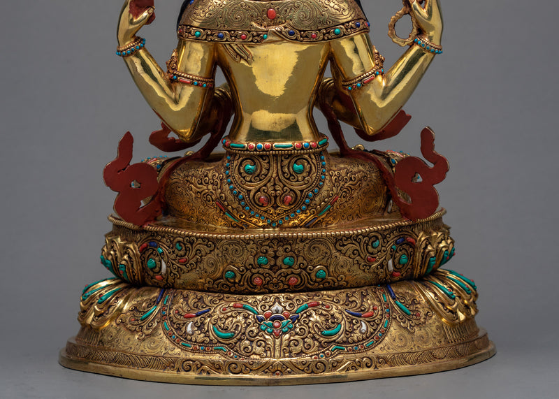 Boddhisattva Statue Set | Traditional Buddhist Art | Vajrasattva statue with Bodhisattvas