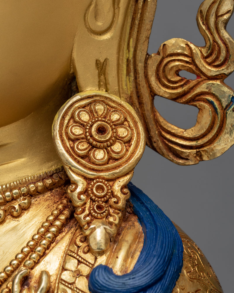 Avalokiteshvara Chenrezig | Gold Gilded Statue | Himalayan Buddhist Art