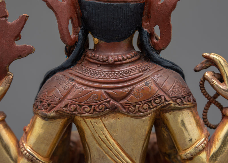 Chenrezig Buddhist Sculpture | Traditional Himalayan Art