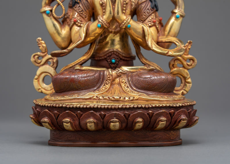 Chenrezig Buddhist Sculpture | Traditional Himalayan Art