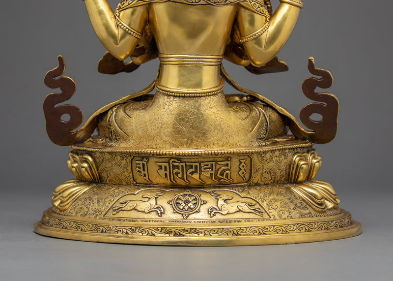 Chenrezig Bodhisattva Sculpture | Finely Hand Carved Statue