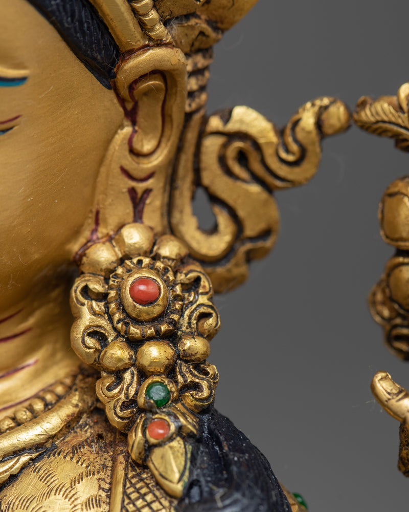 Chenrezig Avalokiteshvara Sculpture | Traditional Hand Carved Buddhist Art