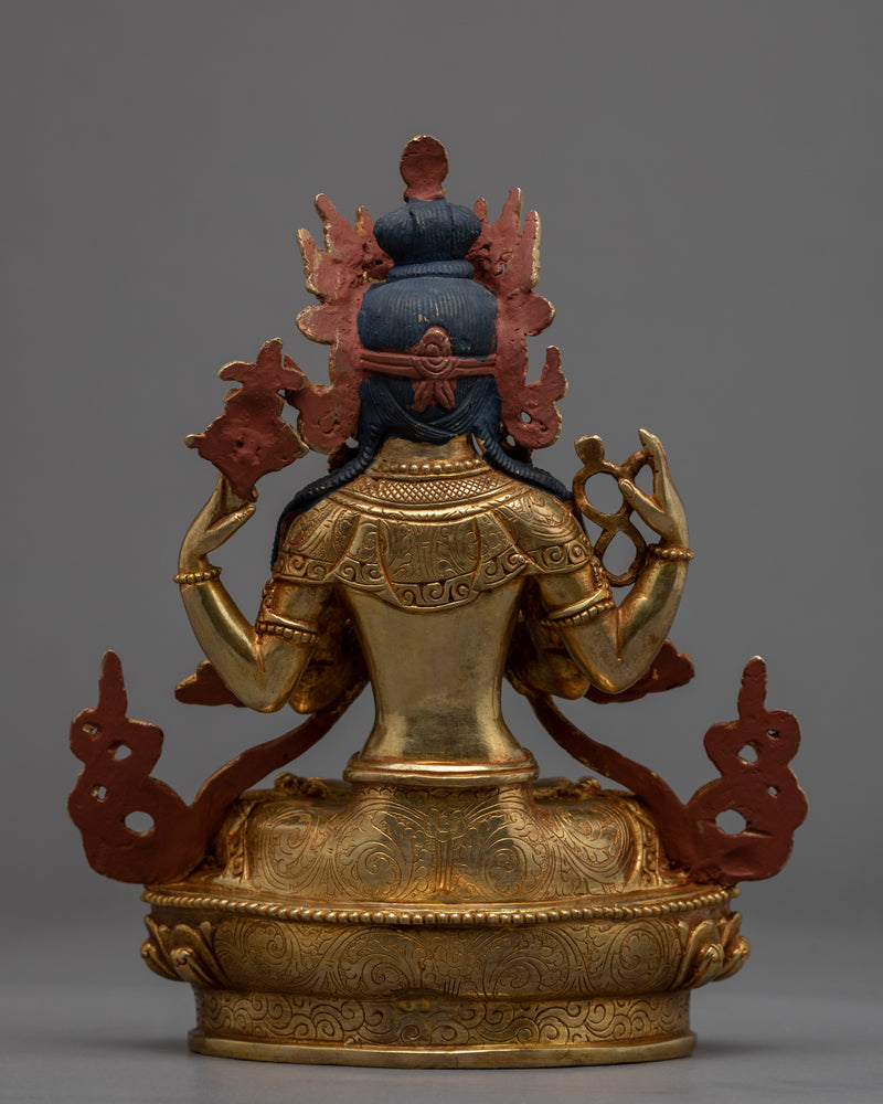 The Bodhisattva Avalokiteshvara Statue | Traditionally Hand Carved Art