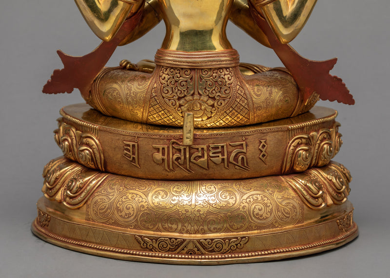 The Bodhisattva Avalokiteshvara Statue | Traditionally Hand Carved Nepali Sculpture