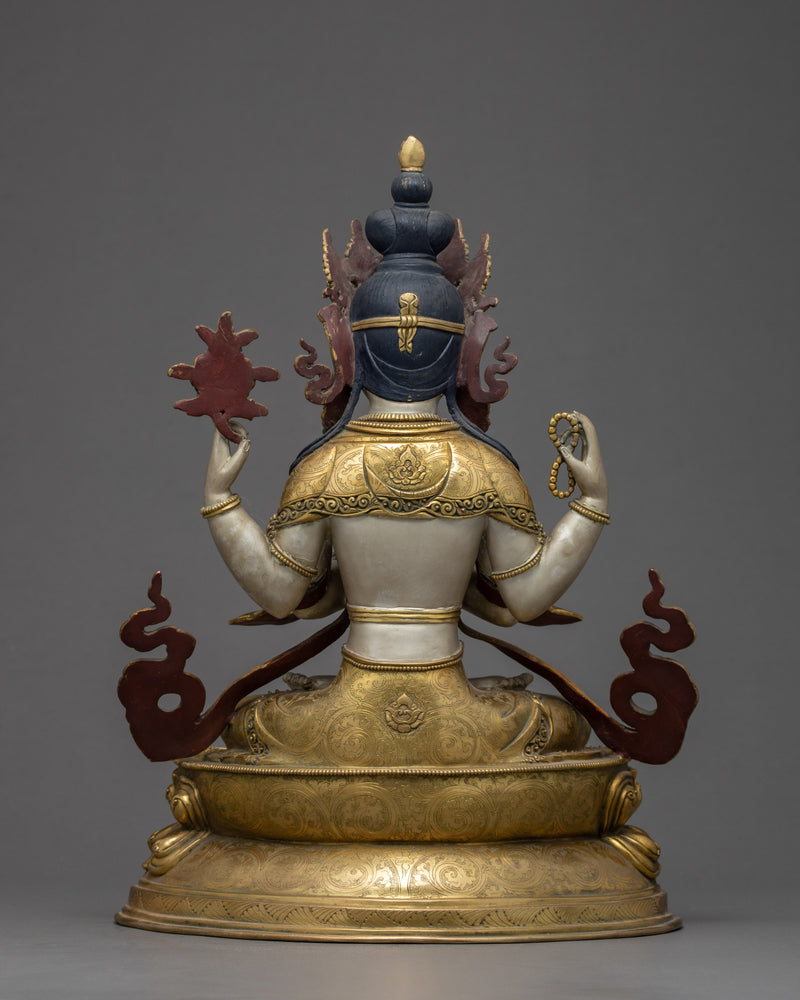 Avalokiteshvara Sculpture | Tibetan Bodhisattva Statue