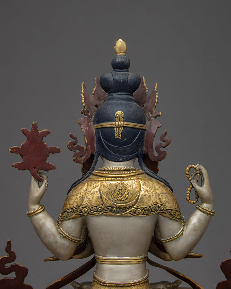 Avalokiteshvara Sculpture | Tibetan Bodhisattva Statue