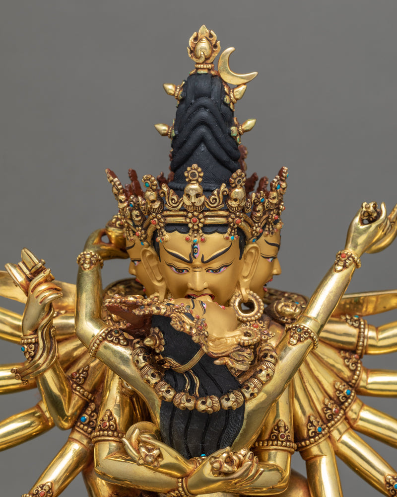 Chakrasamvara in Union Statue | Fine Sculpture Art | Vajravarahi