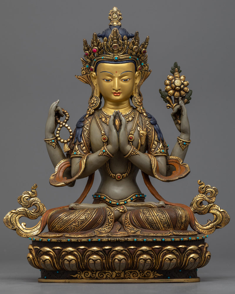 Tibetan Chenrezig Statue