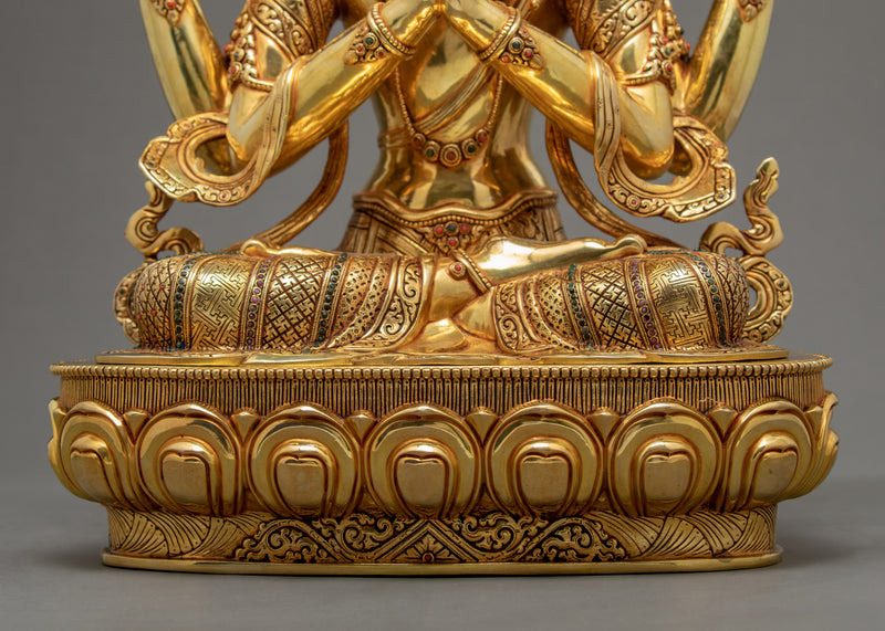 4 Arm Chenrezig Statue | The Guiding Light Of Tibet | Bodhisattva Deity