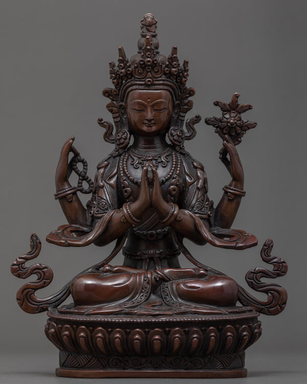 Chenrezig Tibetan Sculpture 