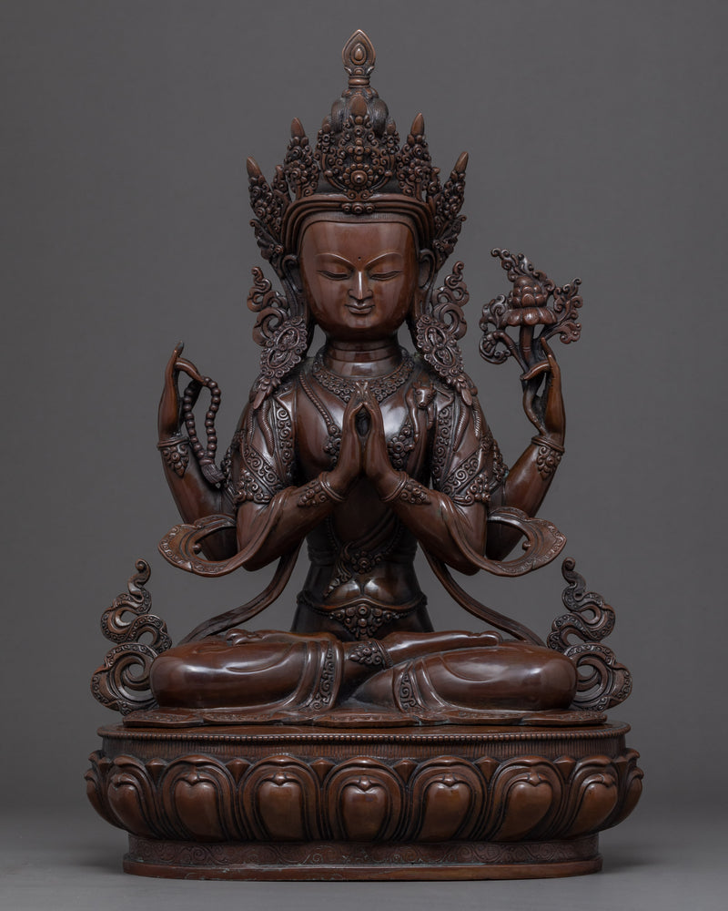 Chenrezig Tibetan Statue