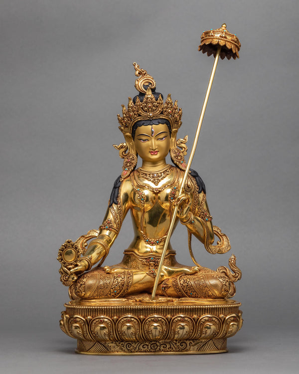 Ushnisha Sitatapatra, Buddhist Protector Deity Statue, Dukar