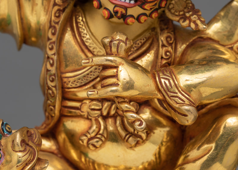 Dorje legpa statue |  24k Gold plated | Buddhist statue