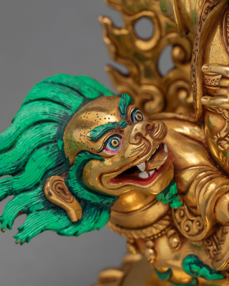 Dorje legpa statue |  24k Gold plated | Buddhist statue