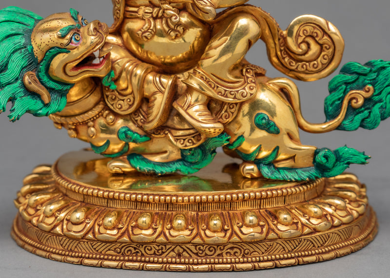 Dorje legpa statue |  24k Gold plated | Buddhist statue