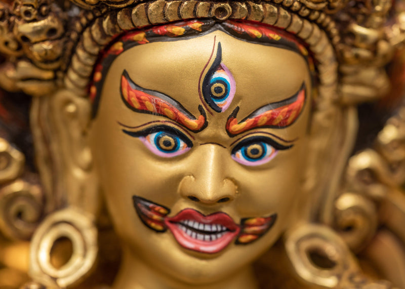 Dorje Phagmo Statue | Plated With Gold Statue | Tibetan Art