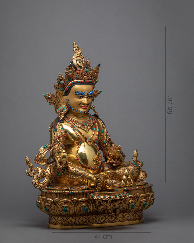 The Yellow Dzambala Statue for Your Practice, Buddhist Art