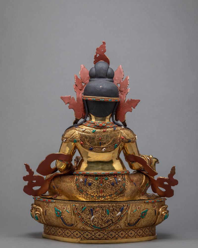 The Yellow Dzambala Statue for Your Practice, Buddhist Art