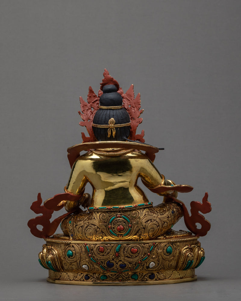 Dzambhala Statue | 24k Gold Glided | Himalayan Buddhist Art