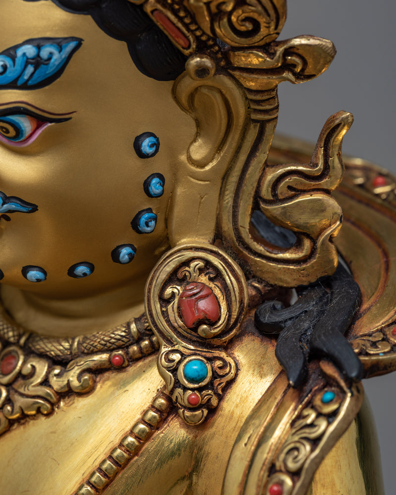 Dzambhala Statue | Wealth Deity | Tibetan Buddhist Sculpture