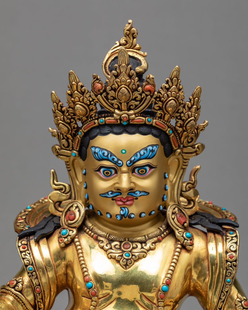 Dzambhala Statue | Wealth Deity | Tibetan Buddhist Sculpture