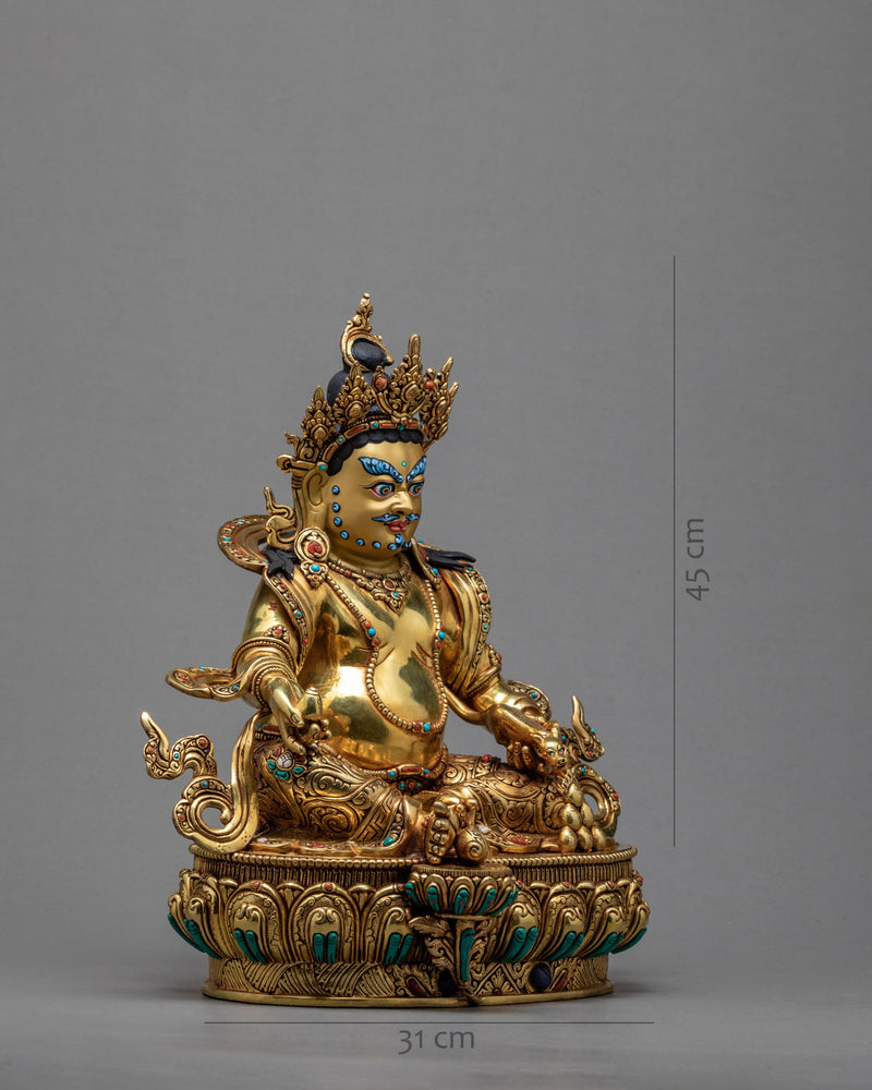 Dzambhala Statue | Wealth Deity | Tibetan Buddhist Sculpture