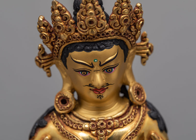 Wealth Jambhala Statue | Hand-Carved Sculpture | Gilded With Gold