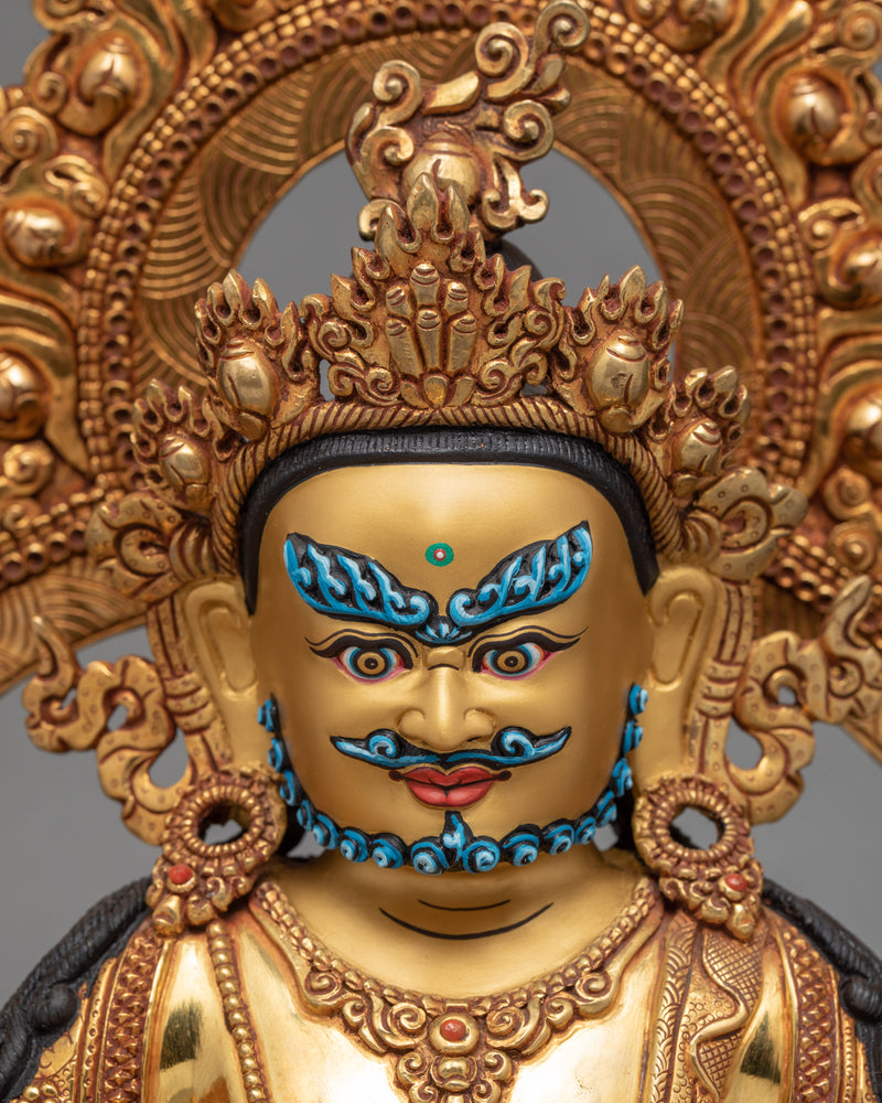 Jambala Statue | Hand-Carved Dzhambala Statue | Tibetan Buddhist Wealth Deity