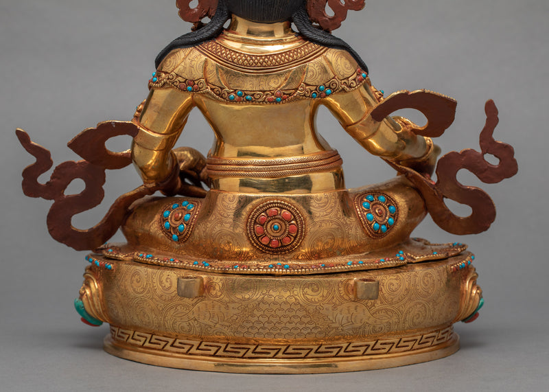 Jambala Statue | Hand-Carved Dzhambala Statue | Tibetan Buddhist Wealth Deity