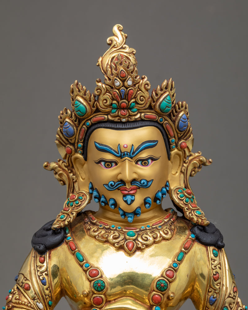 Dzambhala Buddhist Statue | Hand Carved Sculpture in Nepal