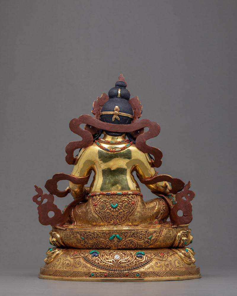 Meditational Dzambhala Statue | Traditional Tibetan Art